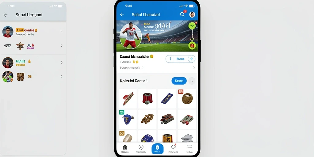 Fitur sosial untuk berinteraksi dengan pemain lain.