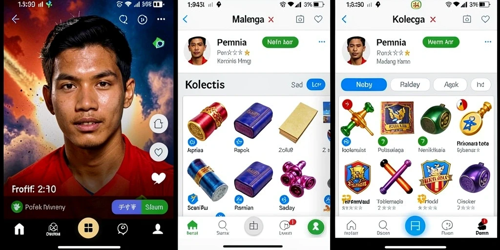 Karakter unik yang bisa dipilih untuk setiap permainan.