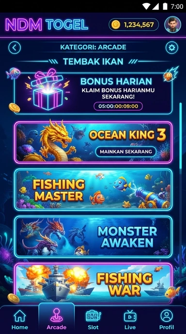 ndmtogel — menu pengaturan